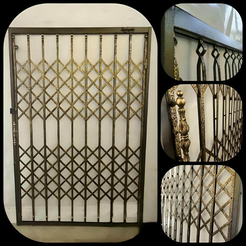 accordion-door-protection-apartment-aaa نصب درب آکاردئونی تاشو