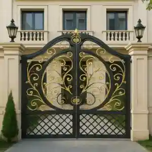 درب فلزی دایره مصور لوکس