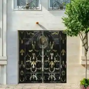 خرید درب آهنی ورودی ساختمان شیک