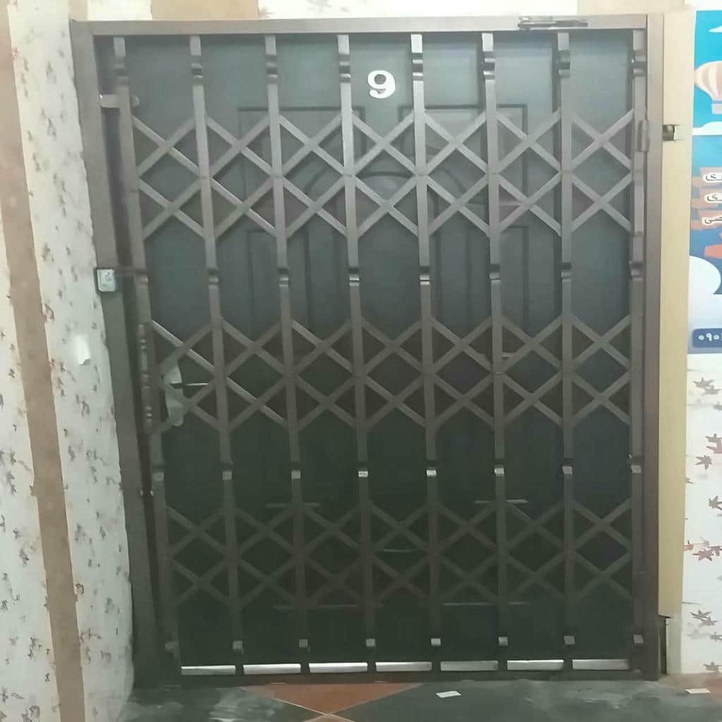 خرید درب آکاردئونی آهنی ضدسرقت در بندر لنگه