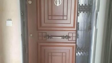 حفاظ درب آکاردئونی آهنی در سقز