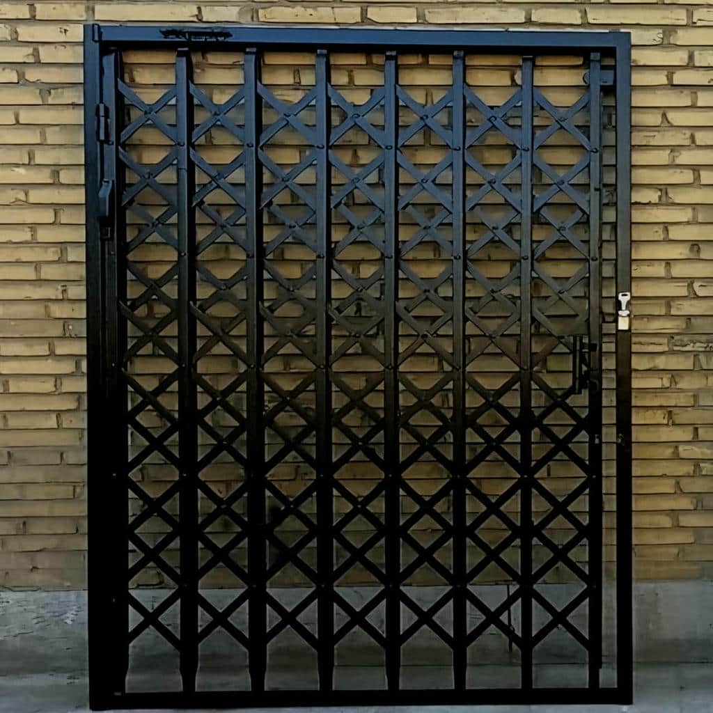 خرید حفاظ درب آکاردئونی آهنی دوگل در کردان