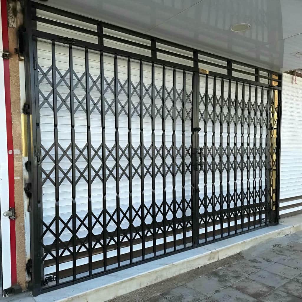 خرید حفاظ درب آکاردئونی آهنی دوگل در مریوان