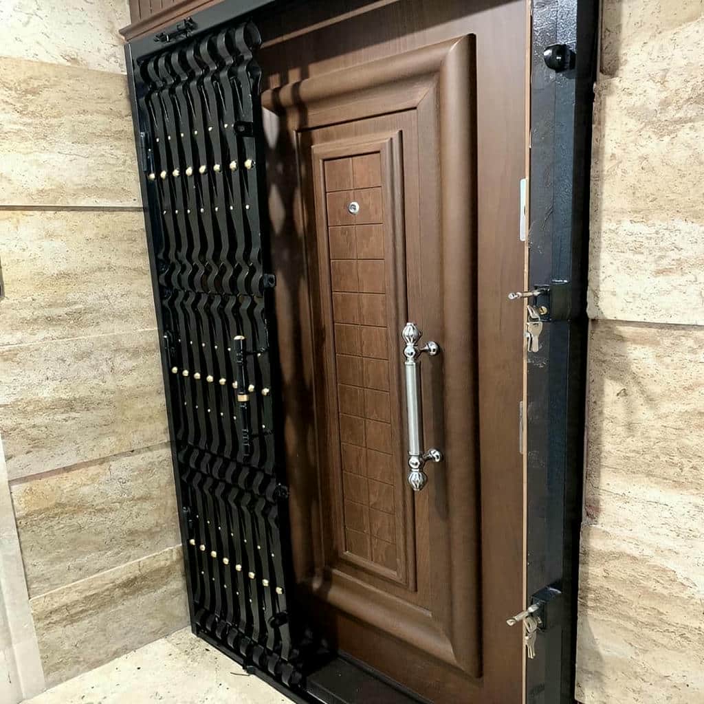 خرید حفاظ درب آکاردئونی آهنی ضدسرقت در چالوس