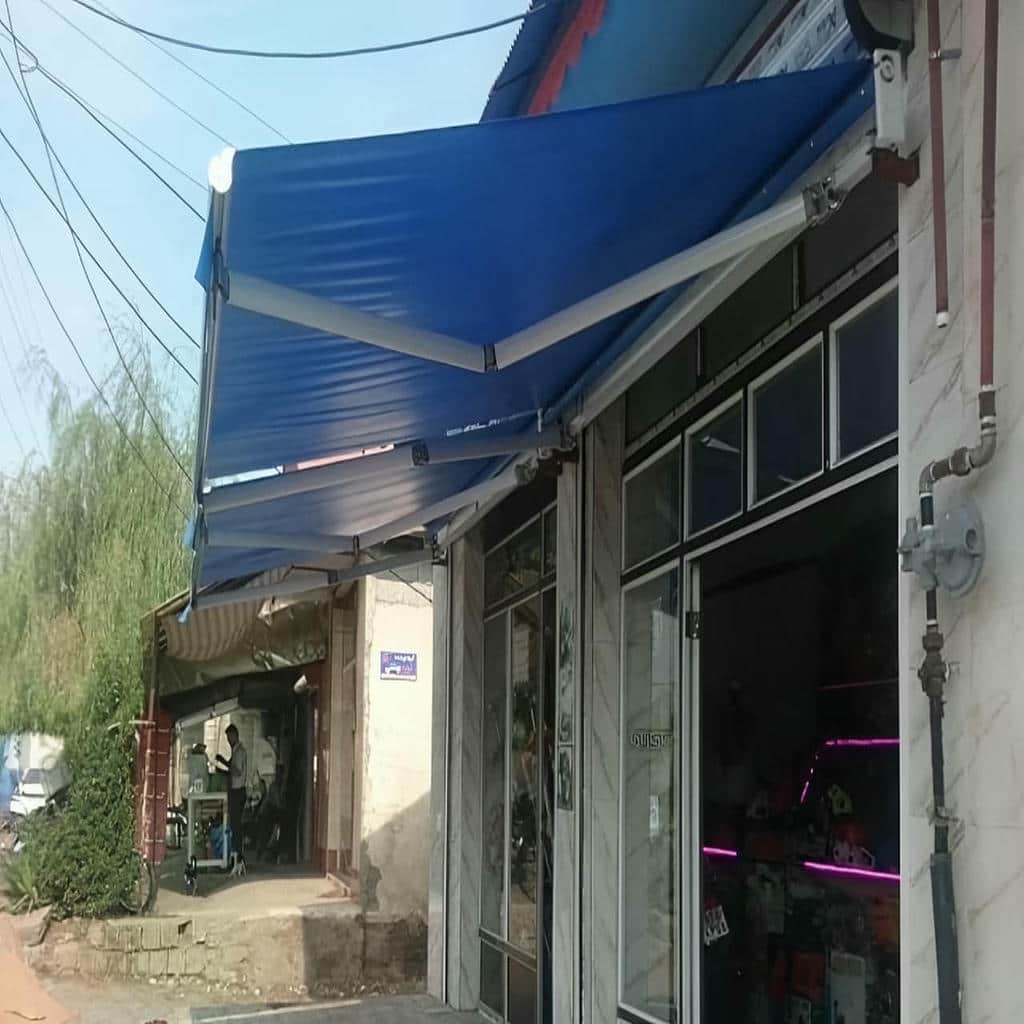 نصب سایبان برقی بازویی ضد UV در بوشهر