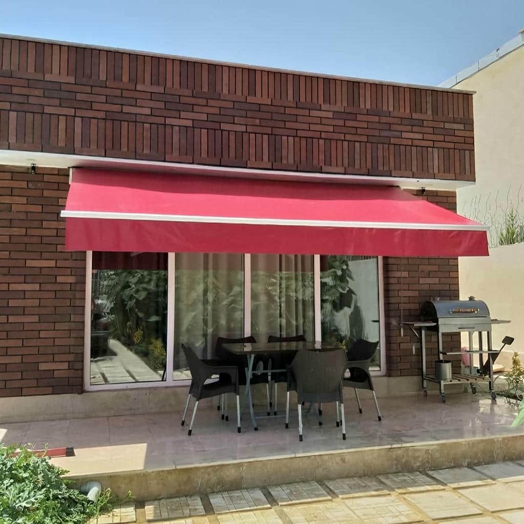 قیمت سایبان برقی بازویی اتوماتیک پارچه ضدآب در هشتگرد