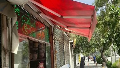 سایبان برقی بازویی در بندر انزلی