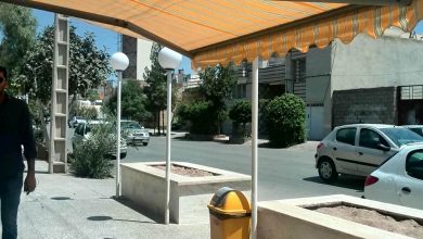 سایبان برقی بازویی اتوماتیک در ساوه