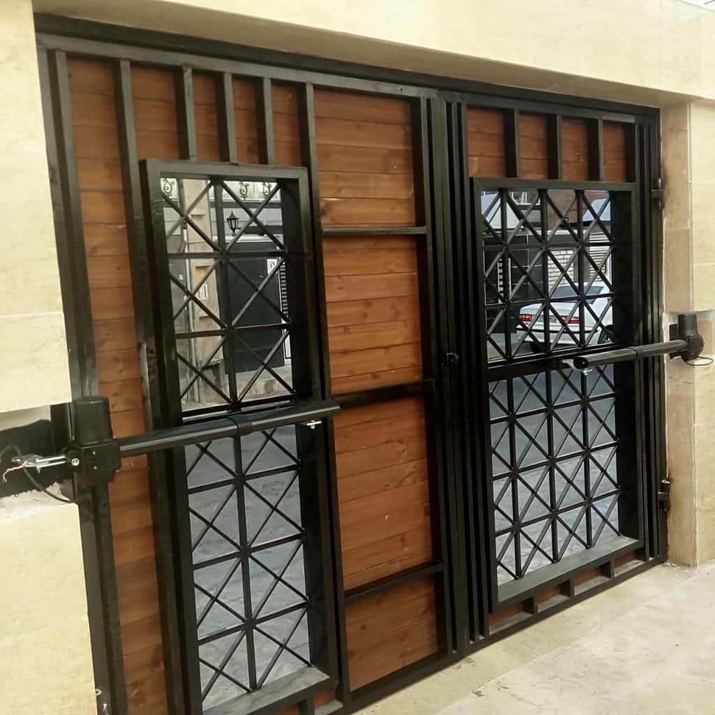 نصب جک درب پارکینگ برقی لولایی در قزوین