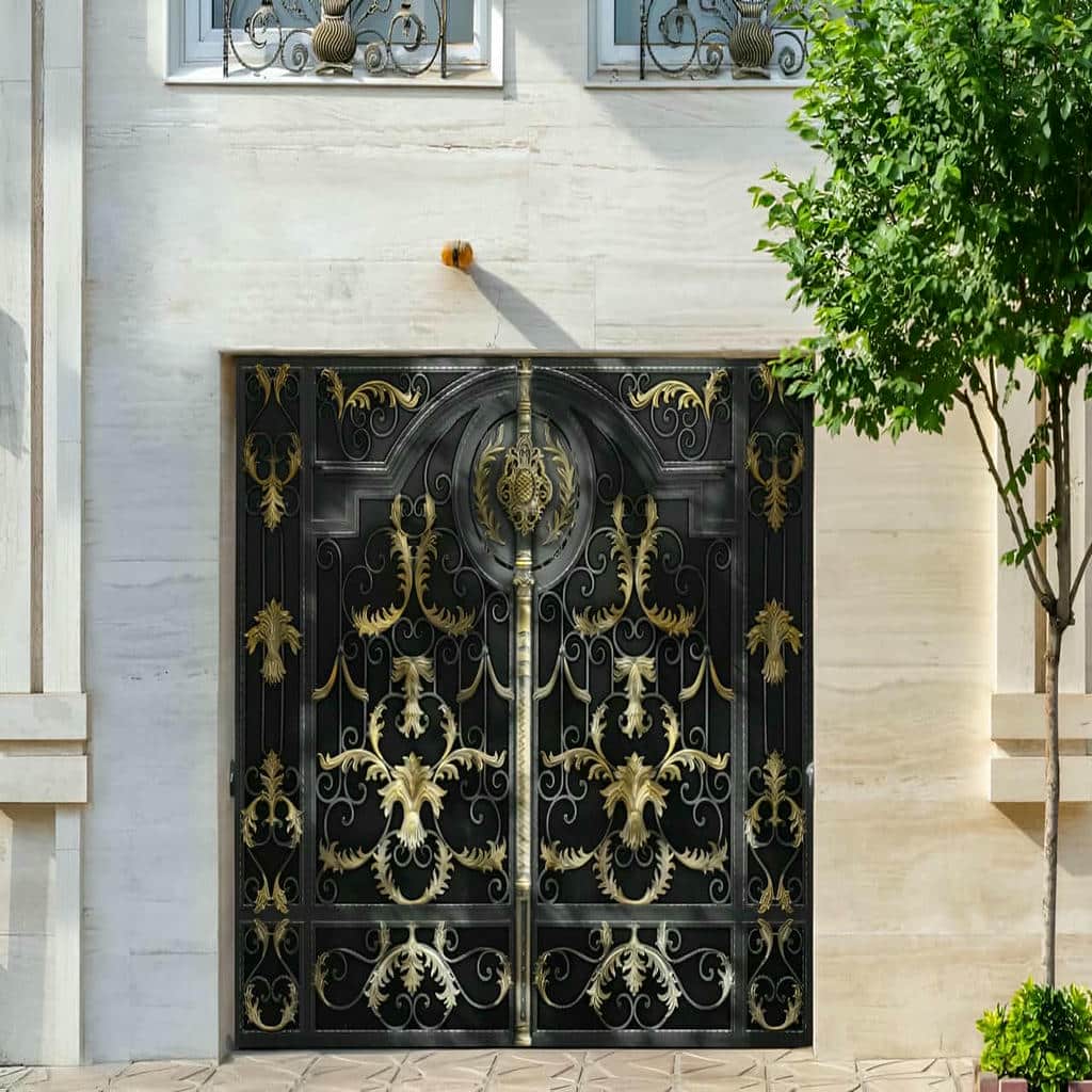 نصب درب حیاط ویلا فرفورژه در نسیم شهر