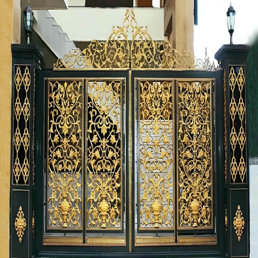 نصب درب حیاط ویلا مدرن در مهرشهر کرج