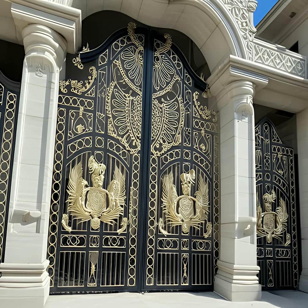 فروش درب حیاط ویلا ساده در محمدشهر