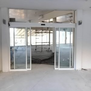 فریم مقاوم درب اتوماتیک شیشه ای