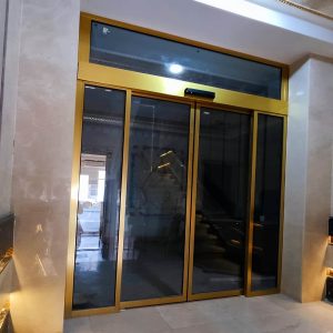 قیمت درب لولایی اتوماتیک شیشه ای