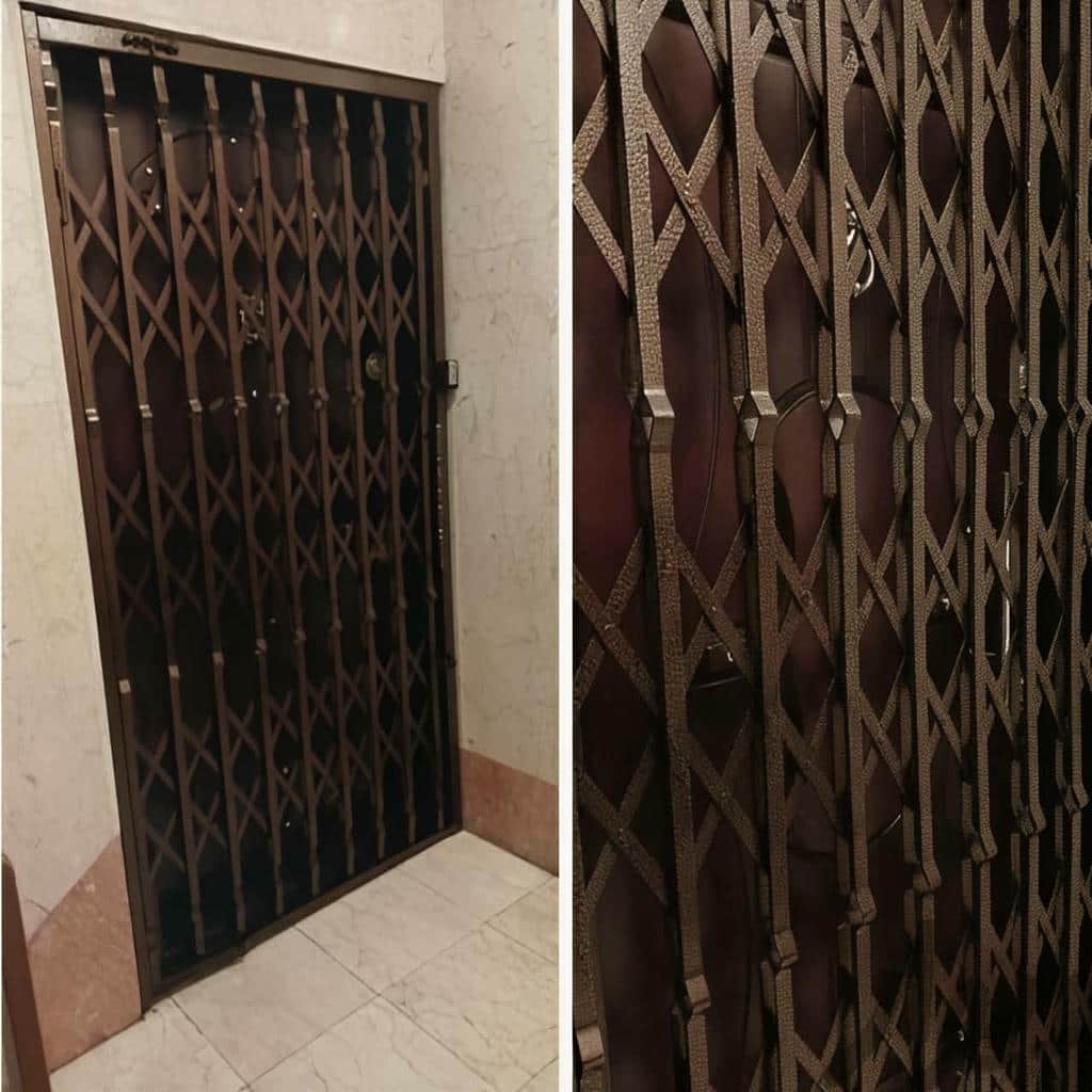 خرید درب آکاردئونی طلایی سلطنتی با مشاوره سفارش