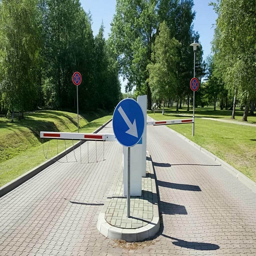 راهبند فروشگاهی پارکینگ طبقاتی با بازوی مستقیم