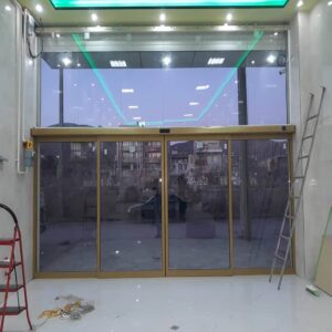 10 مدل درب اتوماتیک شیشه ای دو لنگه کشویی
