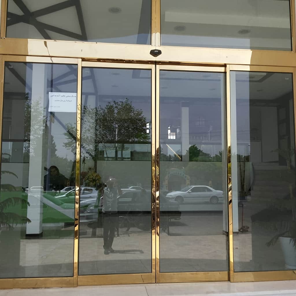 قیمت درب اتوماتیک شیشه ای بانک بر اساس سفارش