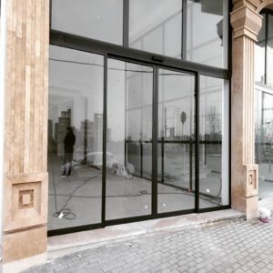6 مدل درب شیشه ای لمینت اتوماتیک لابی