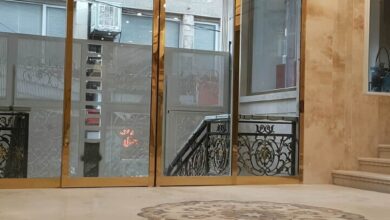 12 نمونه درب اتوماتیک شیشه ای اداری کارتخوان