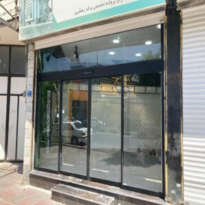 6 طرح درب اتوماتیک شیشه ای گردان لابی