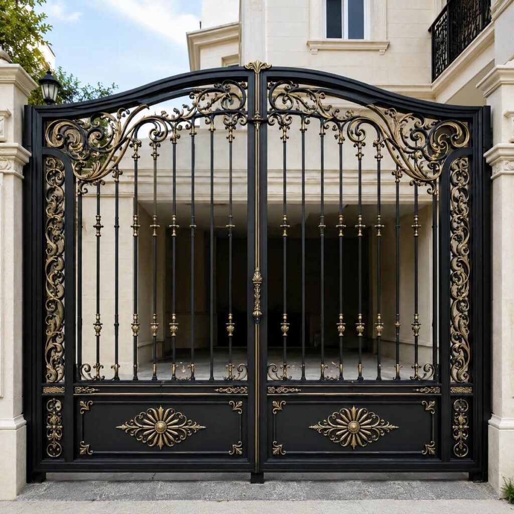تولید درب باغ آهنی قوسی کمخیز تولید درب باغ آهنی قوسی کمخیز