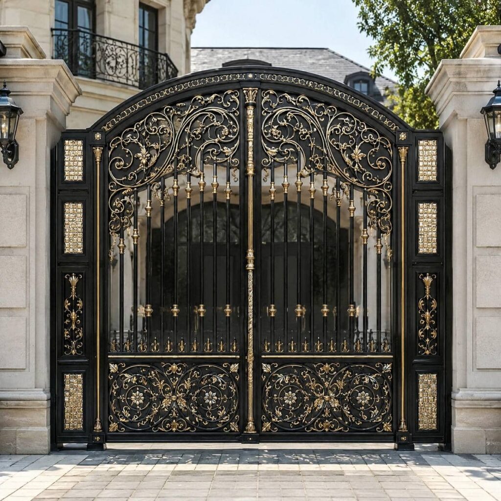قیمت درب ویلایی فرفورژه با ورق پشت‌کار