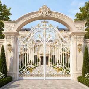 7 مدل درب حیاط طاق دار
