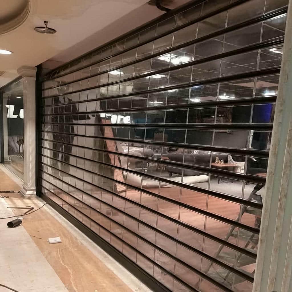ساخت کرکره برقی ضد سرقت فروشگاهی رول گیتر