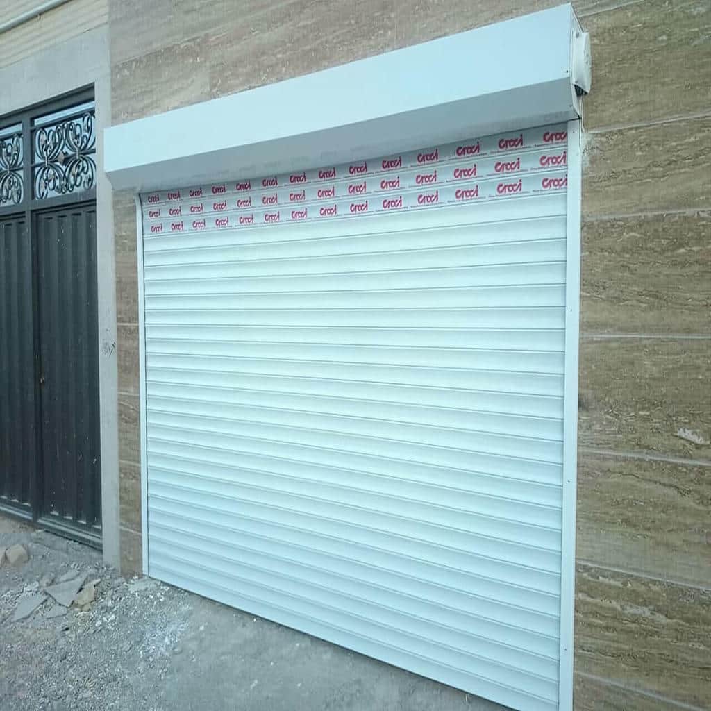 فروش درب کرکره ای برقی مغازه با موتور ساید