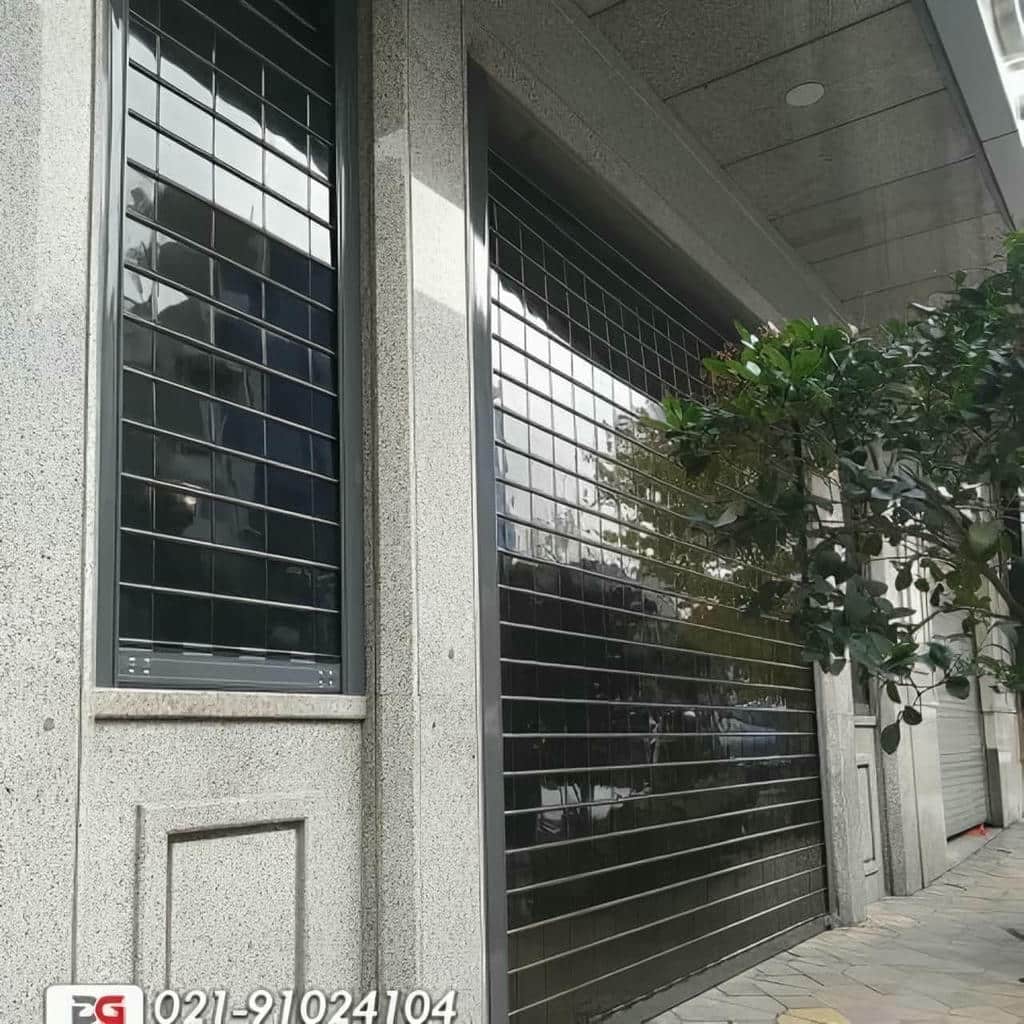خرید کرکره برقی رنگی نمای فروشگاه