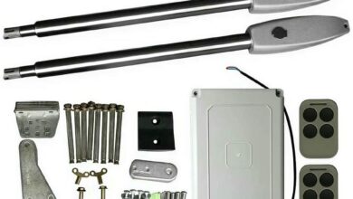 9 مدل جک بازویی درب پارکینگ دو لنگه
