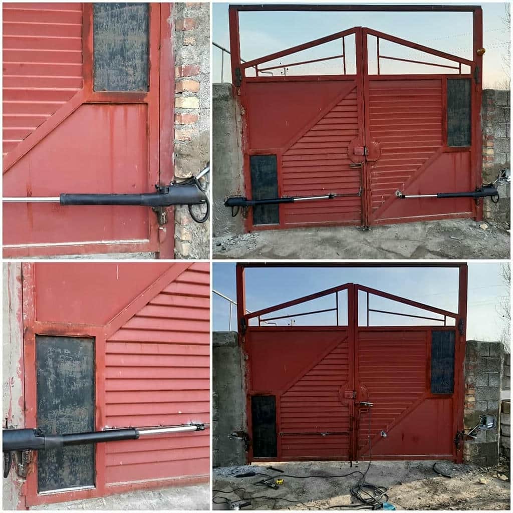 نصب درب اتوماتیک ریلی حیاط روی زیرسازی مقاوم