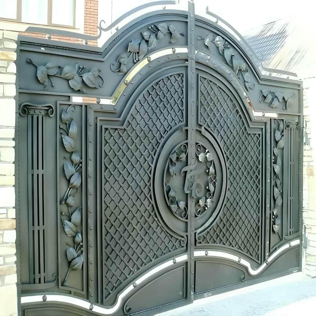 ساخت درب باغ فلزی لولایی با کلاف مقاوم