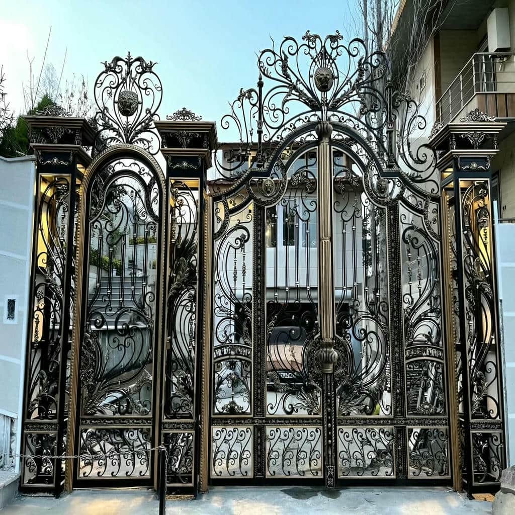 خرید درب حیاط کشویی ریل زمینی با مشاوره پیش از سفارش