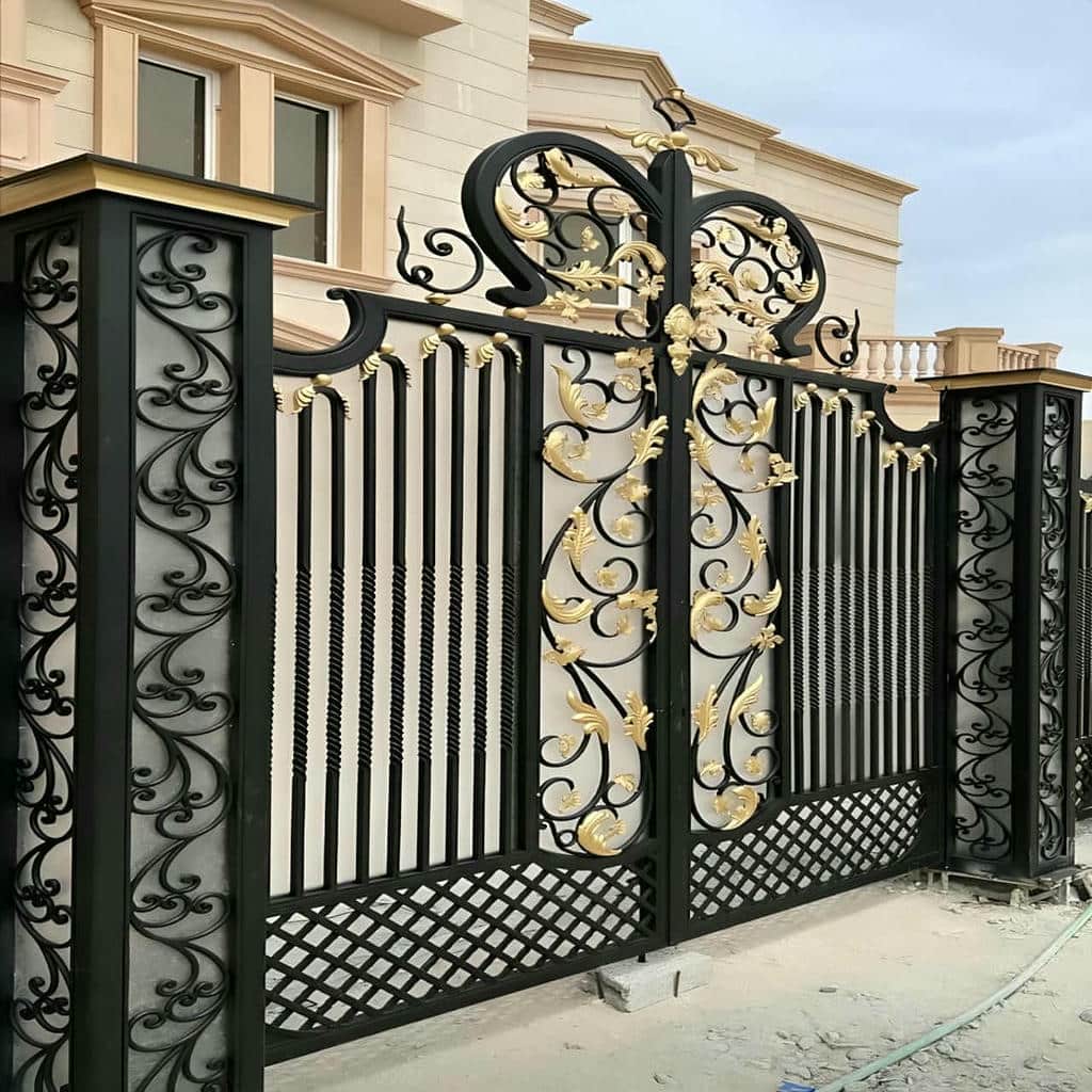 14 طرح درب فلزی لاکچری نمای ویلا