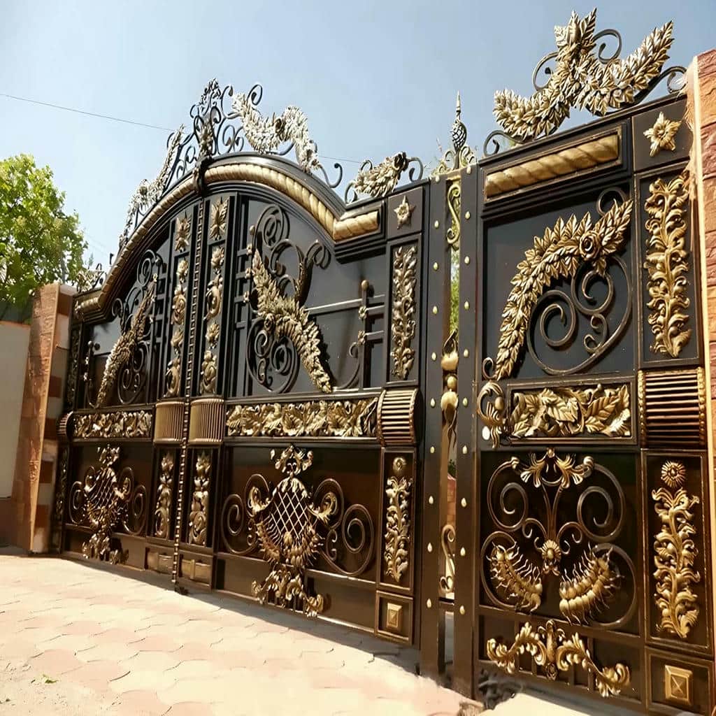 نصب درب ویلایی آهنی ضد زنگ با پوشش محافظ