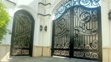 7 نمونه درب ویلایی ورق پانچ