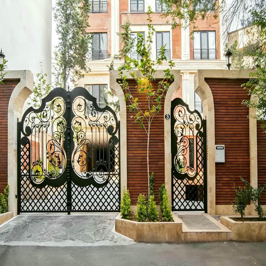مشاوره انتخاب درب آهنی برش لیزری ورودی