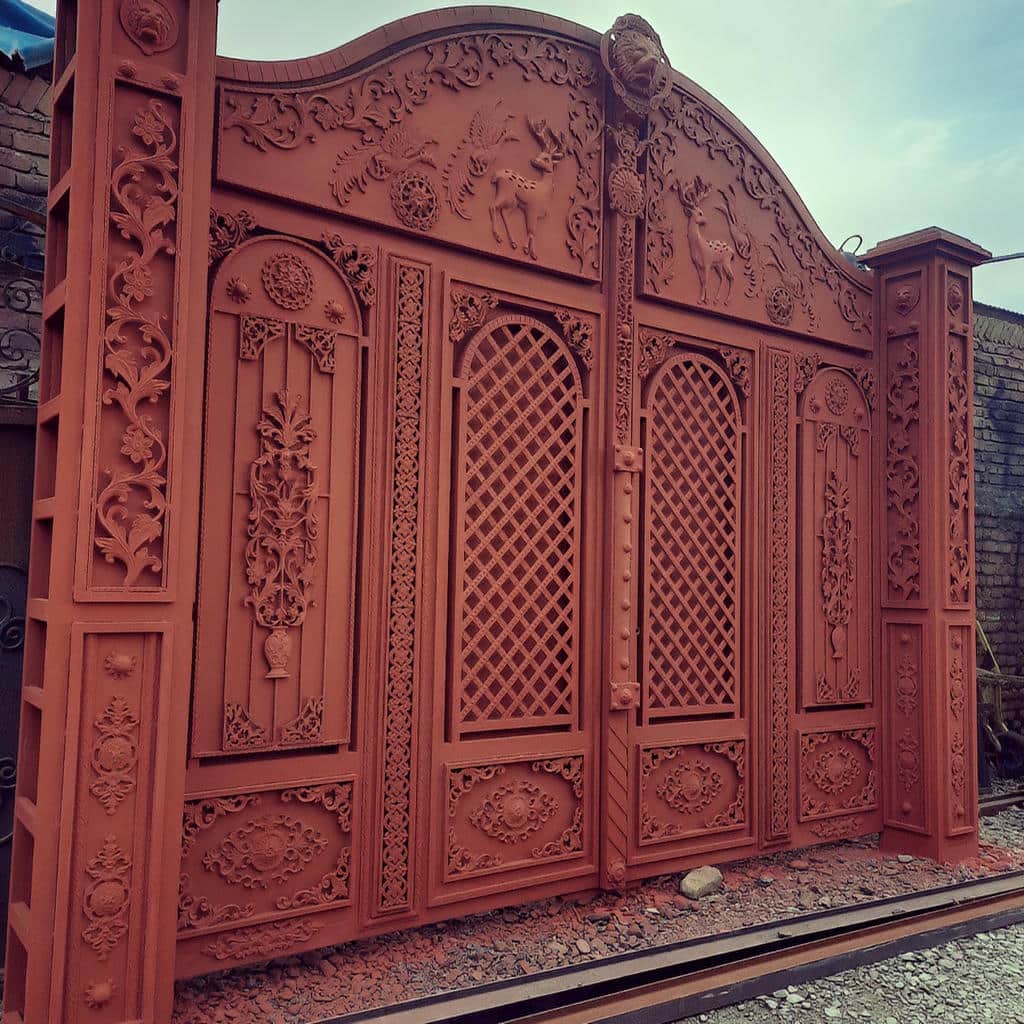 درب حیاط بزرگ پارکینگ چهار لنگه تاشو