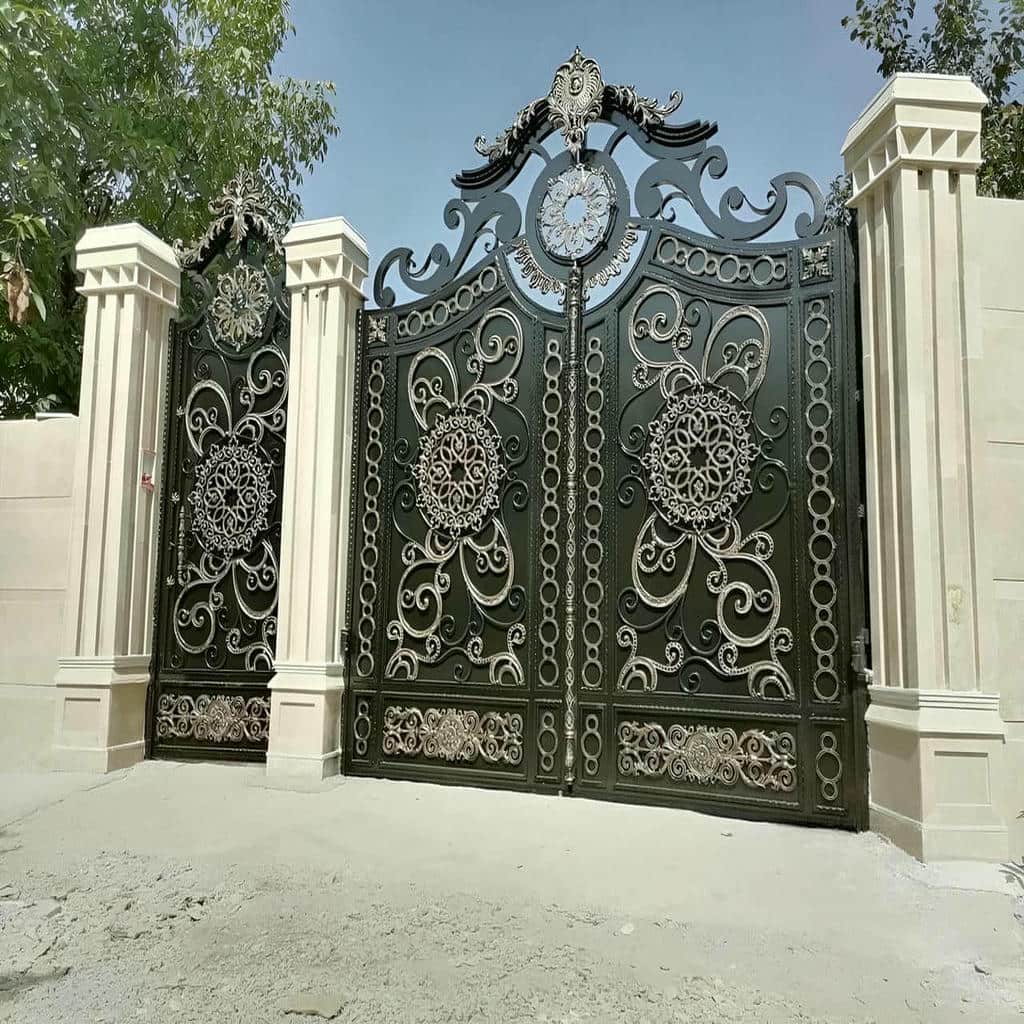 فروش درب حیاط ریلی ماشین رو با خدمات نصب