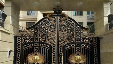 11 مدل درب حیاط برش لیزری هندسی