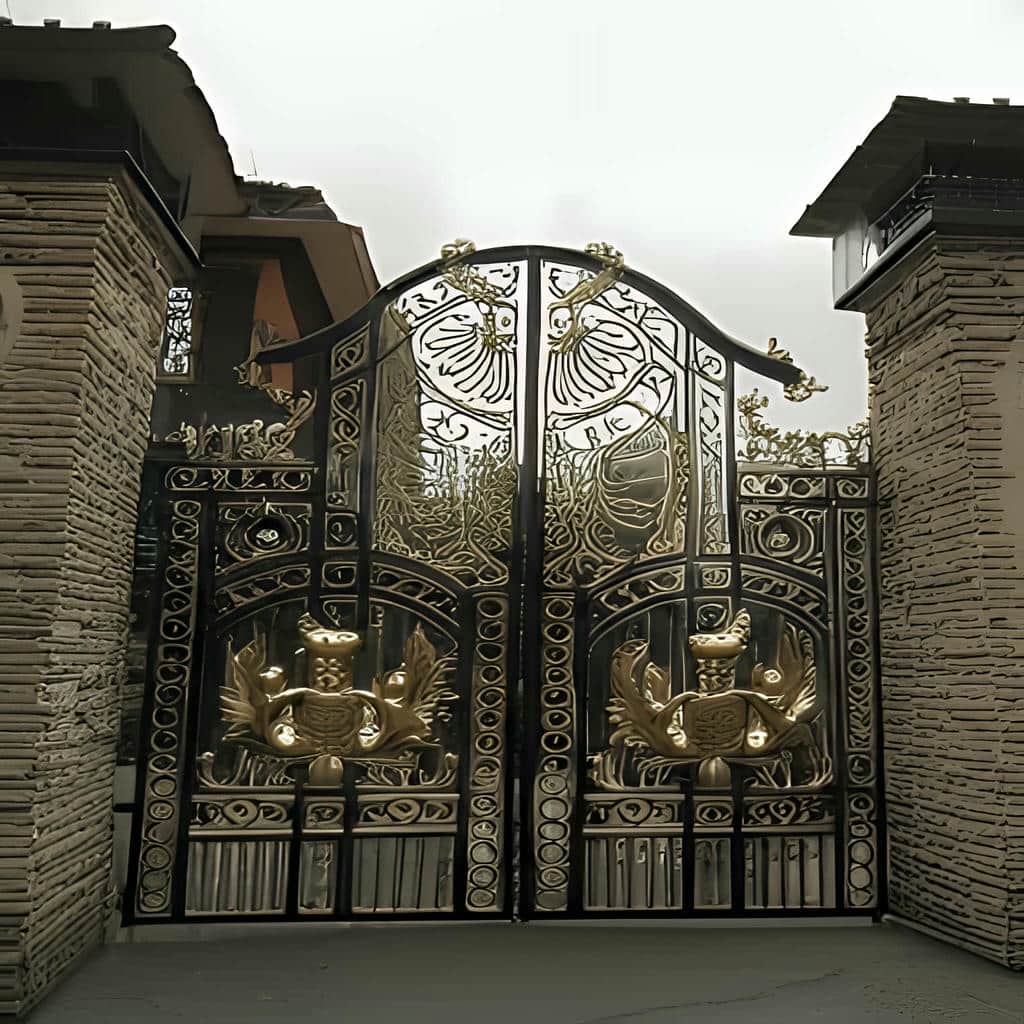 سفارش درب پارکینگ ریلی ریل زمینی با طرح پروفیلی