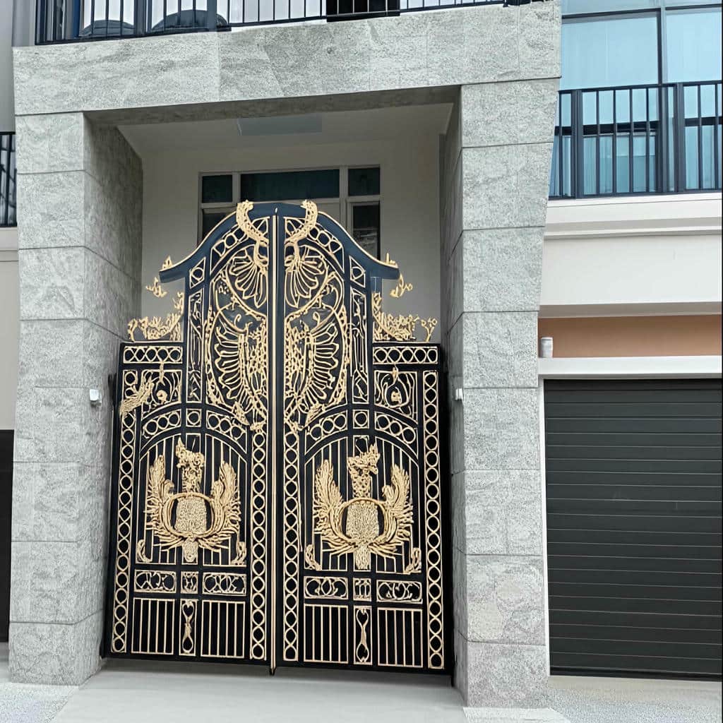 6 مدل درب آهنی حیاط طرح مدرن