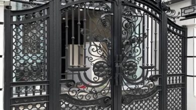 13 مدل درب حیاط بزرگ پارکینگ