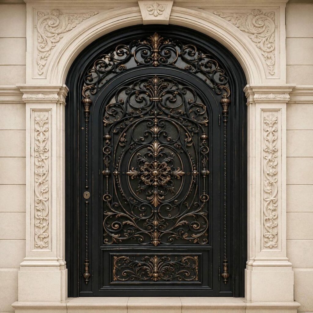 تولید درب حیاط کوچک نفررو با طرح پروفیلی