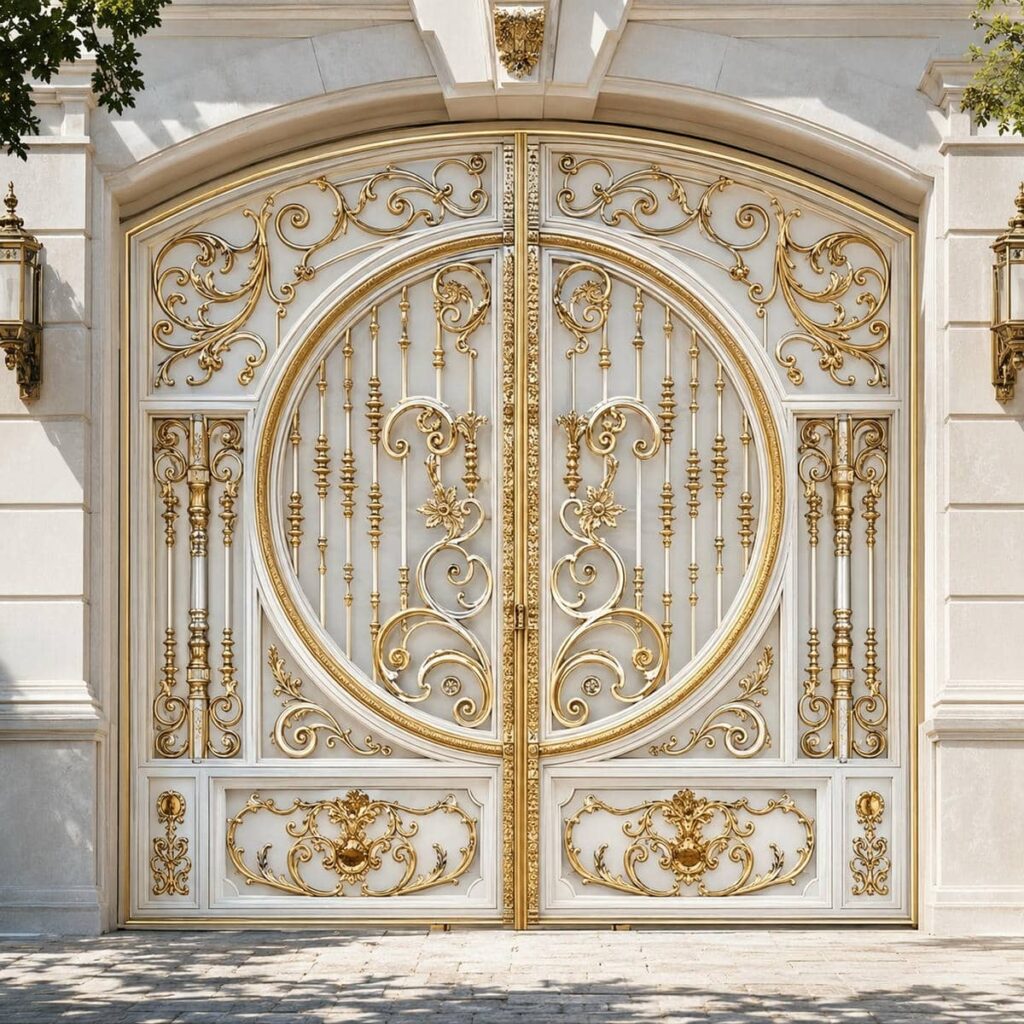 درب فلزی نمای مدرن