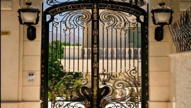 درب گلنرده دار فلزی کلاسیک