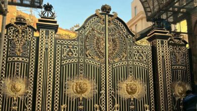 درب ویلایی پارکینگ فرفورژه کلاسیک